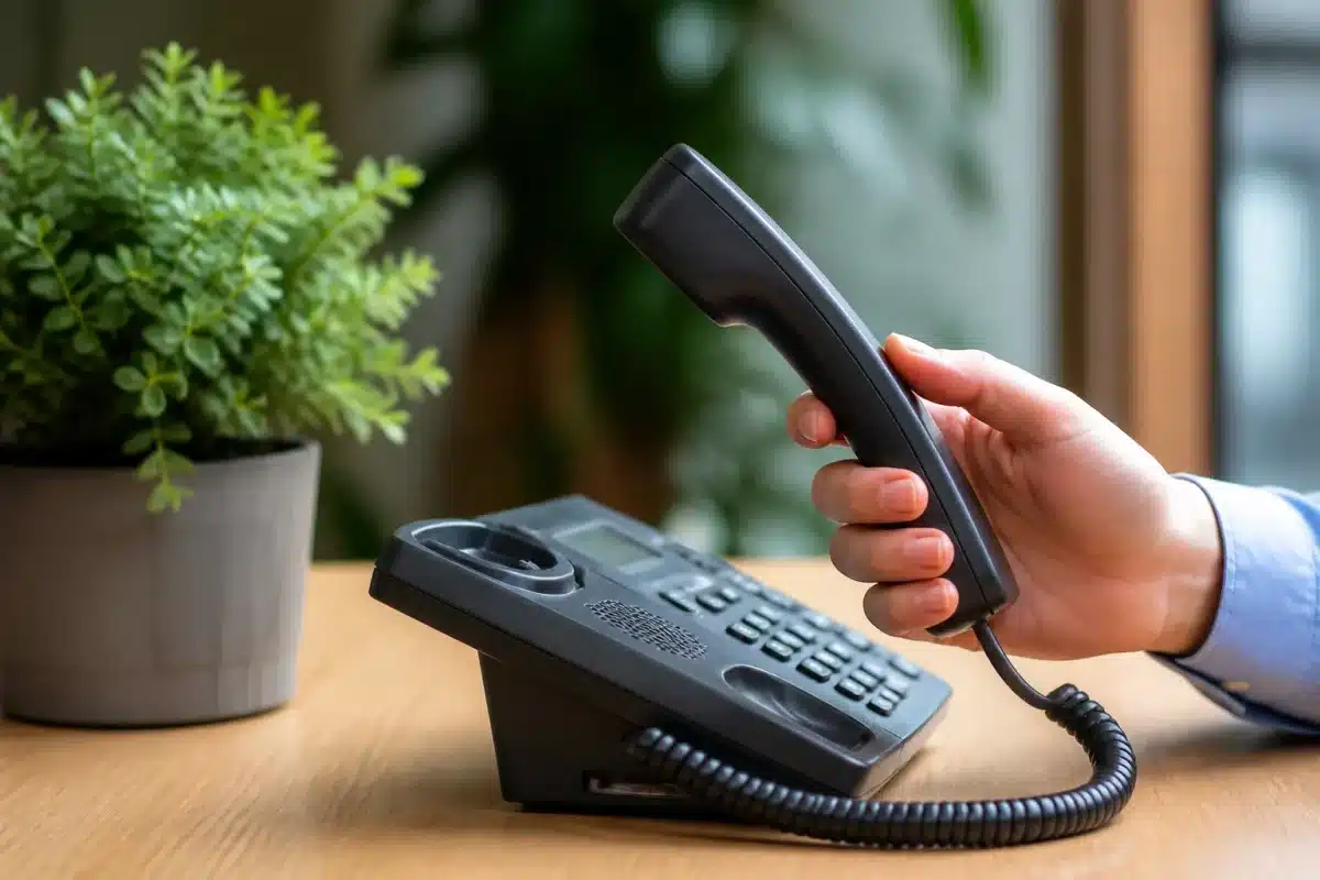 Telephone avec liste secteurs autorises appels commerciaux